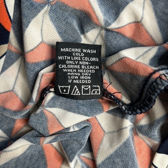 MSK • geometric abstract print shirt dress - Picture 9 of 10